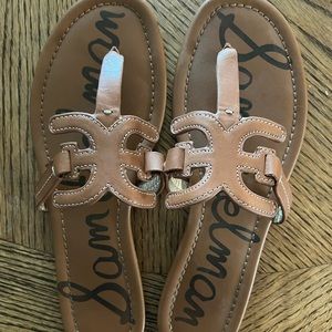 Sam Edelman thong flips size 8 brown